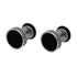 316L Surgical-Steel Greek Pattern Black Hypoallergenic Men & Women Stud Earrings